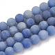 Chapelets de perles en aventurine bleue naturelle G-T106-208-1