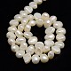 Grade AA Natural Cultured Freshwater Pearl Beads Strands X-PEAR-L001-D-01-3