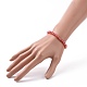 Set di bracciali elasticizzati con perline acriliche trasparenti color ab BJEW-JB09047-3