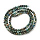 Natural Chrysocolla Beads Strands G-Z034-A03-02-3