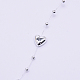 Chaînes de perles en plastique ABS faites à la main X-CHC-CJC0001-04B-1