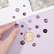 SUPERFINDINGS 40PCS 4 Sizes Natural Amethyst Cabochons Half Round Stone Cabochons for Earring Necklace Jewelry Making G-FH0001-01-3