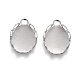 304 Stainless Steel Cabochon Settings STAS-P249-13B-P-1