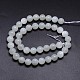 Brins de perles rondes en pierre de lune blanche naturelle G-M262-10mm-04-2