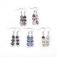 Natural & Synthetic Mixed Stone Dangle Earrings EJEW-JE02865-1