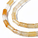 Chapelets de perles en jade topaze naturelle G-S366-087-3
