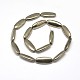 Oval Natural Pyrite Beads Strands G-I125-111-3