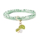 4pcs 4 perles de verre de style ensemble de bracelets multi-brins à 4 couches BJEW-JB09034-2