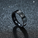Regalos del día de san valentín anillos de pareja de circonita cúbica de acero de titanio para hombres RJEW-BB16446-9-5