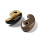 天然＆合成混合原石のペンダント  コンマ形のチャーム  22x12.5~14x6.5~8mm  穴：3mm G-P520-08-2