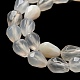 Natürlichen weißen Achat Perlen Stränge G-P520-B03-01-4