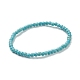 Turquoise synthétique bracelets en perles extensibles BJEW-D446-A-18-2