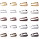 PandaHall Elite 400pcs 5 Color 2 Size Brass Snap Bail Hook Pinch Clip Pendant Charms Clasps Chain Connector for Jewelry Findings KK-PH0001-07-1