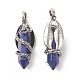 Lapis lazuli naturali pendenti a punta G-C051-01A-3