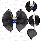 GORGECRAFT 12Pcs Bow Shoe Clips Bowknot Patches Applique Hat Dress Shoes Charms Bear Rhinestones Crystal Buckle Removable Shoes Jewelry Decorative Shoe Accessories for Wedding Party Shoes Garment AJEW-WH0324-63-4