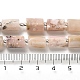 天然石ピンクオパールビーズ連売り  シードビーズで  多面カット  コラム  8.5~11x5.5~6.5mm  穴：1mm  約14~15個/連  7.48''（19センチメートル） G-N327-06-11-5