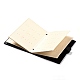 Porta orecchino portatile in pelle pu libro pieghevole LBOX-H001-01-4