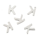 304 Stainless Steel Letter Charms X-STAS-O072-K-2