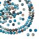 NBEADS About 64 Pcs Natural Apatite Beads Strands G-NB0003-83-1