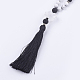 Natural Howlite and Gemstone Beaded Necklaces NJEW-JN02116-3