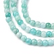 Природных амазонит бисер нитей&nbsp;LS-G-RM2025-B03-3.5mm-4
