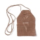 Hanging Linen Table Number Tags HJEW-WH0021-17-3