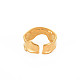 Placcatura ionica (ip) 304 anello per polsino aperto a torsione in acciaio inossidabile per le donne RJEW-S405-234G-2