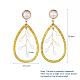 Glass Seed Beads Dangle Stud Earrings EJEW-JE03978-01-2