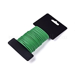 Corbata reutilizable para plantas de jardín, atadura de alambre blanda redonda para trabajo pesado, para jardinería, casa, Oficina, verde, 3mm, 10 m / rollo