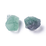 Rough Raw Natural Fluorite Beads, Undrilled/No Hole Beads, Nuggets, 20~30x39~42x24~26mm, 100g/bag