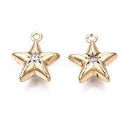 Латунные микропаве прозрачные кубические циркониевые подвески KK-Q764-005