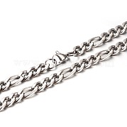 Устойчивые к потускнению ожерелья из нержавеющей стали 304 figaro chains NJEW-P047-04