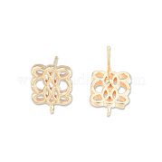 Brass Stud Earring Findings KK-N232-486
