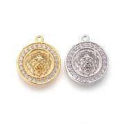 Латунные микро проложить кубического циркония подвески KK-F809-08