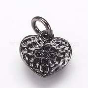 Забитые латунные микропрофили кубические циркониевые подвески ZIRC-K070-30B