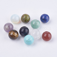 NBEADS 100 Pcs Random Mixed Color No Hole Undrilled Natural Gemstone Beads, Synthetic Loose Beads Stone Charms for DIY Jewelry Making