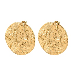 Boucles d'oreilles à clous en acier inoxydable 304 texturé pour femmes&nbsp;SA-CBA0F84-02G