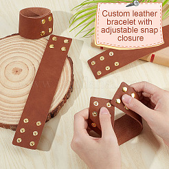 Широкий кожаный браслет из пустого шнура BJEW-WH0020-65G