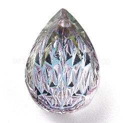 Подвески из тисненого стекла со стразами&nbsp;GLAA-J101-05A-001VL