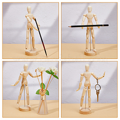 3 стиль незаконченная пустая деревянная кукла DIY-FH0006-97