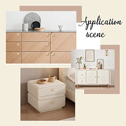 6 шт. ручки для ящиков из цветочного сплава FIND-GO0004-03