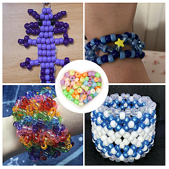 800 шт. Светящиеся акриловые бусины&nbsp;OACR-SP0001-57