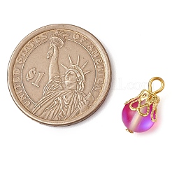 Круглые подвески из синтетического лунного камня PALLOY-JF03133-01