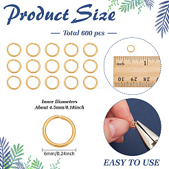 600 шт. соединительные кольца из нержавеющей стали 304 STAS-ME0002-11