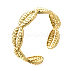 Латунь манжеты браслеты для женщин BJEW-U018-02G
