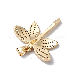 Покрытие стойки латунь микропаве прозрачные подвески из кубического циркония&nbsp;KK-H434-44G