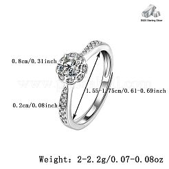 925 перстень из стерлингового серебра с кубическими цирконами для женщин SK3034-3