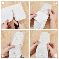 Силиконовая противоскользящая резиновая подошва обуви&nbsp;AJEW-WH0248-907B