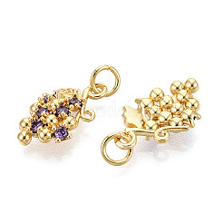 Латунные микро проложить кубического циркония подвески&nbsp;KK-N265-27G