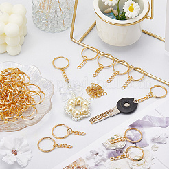 60 шт. Железные брелоки для ключей&nbsp;DIY-SP0004-17G